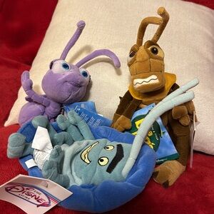 Disney A Bugs Life Bean Bag - Hopper, DotPlush Toy Set